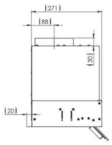 Okap GLOBALO Feneris 60.1 Czarny 400m3/h 60dB klasa B