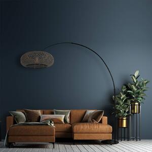 Steinhauer Lampa łukowa - lampa stojąca Sparkled Light, czarny, salon / jadalnia, metal, skandynawski