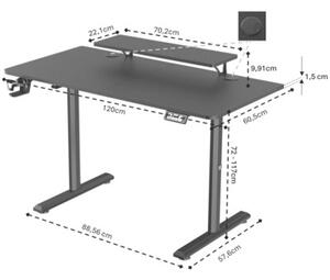 Biurko ULTRADESK Highlander Czarny