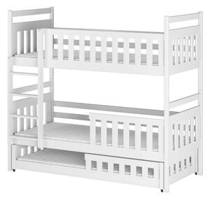 OLIWIA 80x160 białe łóżko piętrowe Lano Meble