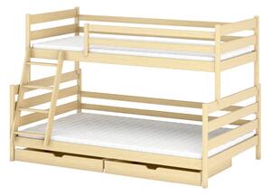 FAMI 90x200 sosna łóżko piętrowe Lano Meble