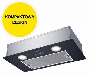 Okap CANDY CBG625/1N Czarny 207m3/h 63dB klasa C