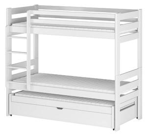 LESSI 80x180 białe łóżko piętrowe Lano Meble