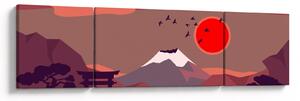 Obraz - Ilustracja góry Fuji (170x50 cm)