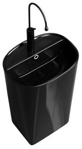 Umywalka nablatowa HYDROSAN CLARO-BL-490 Owalny Czarny