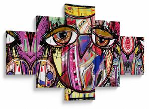 Obraz - Street art - sowa (125x70 cm)