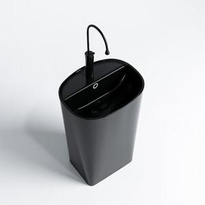 Umywalka nablatowa HYDROSAN CLARO-BL-490 Owalny Czarny