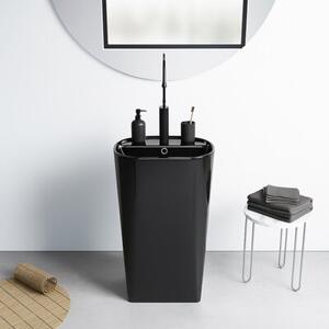 Umywalka nablatowa HYDROSAN CLARO-BL-490 Owalny Czarny