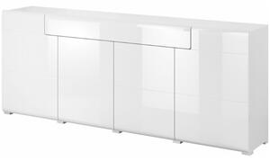 Komoda 210 TOLEDO 4D1S biaÅa poÅysk