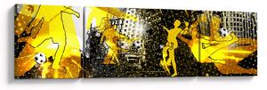 Obraz - Piłka nożna w wielkim mieście (170x50 cm)
