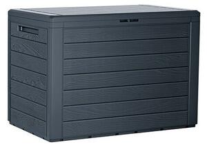 Skrzynia ogrodowa PROSPERPLAST Woodebox MBWL190-S433 190L Antracyt