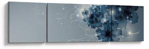 Obraz - Delikatne kwiaty (170x50 cm)