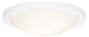 Zewnetrzna Nowoczesna lampa sufitowa biała 31 cm IP44 - Yuma Oswietlenie zewnetrzne
