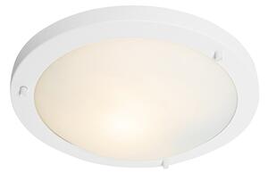 Zewnetrzna Nowoczesna lampa sufitowa biała 31 cm IP44 - Yuma Oswietlenie zewnetrzne