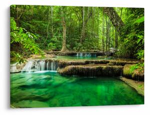 Obraz - Wodospad Erawan w Kanchanaburi, Tajlandia (70x50 cm)