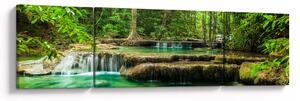 Obraz - Wodospad Erawan w Kanchanaburi, Tajlandia (170x50 cm)