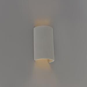 Industrialny Kinkiet / Lampa scienna półokrągły beton - Meaux Oswietlenie wewnetrzne