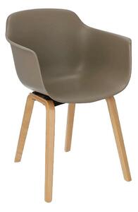Designerskie krzesło kubełkowe Alzak - beżowe