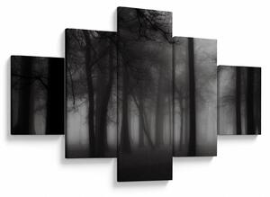 Obraz - Las we mgle (125x70 cm)