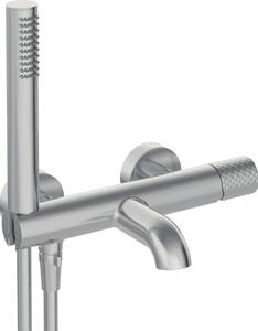 Bateria wannowa natynkowa DEANTE Silia Hexa BHS F11M Stal szczotkowana