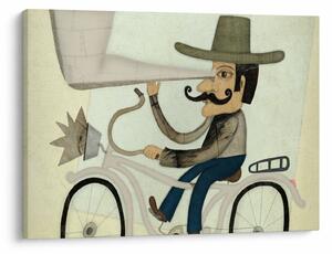 Obraz - Astronom na rowerze (70x50 cm)