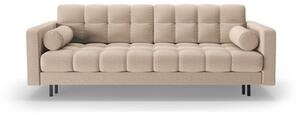 Beżowa rozkładana sofa ze schowkiem 222 cm Bali – Cosmopolitan Design