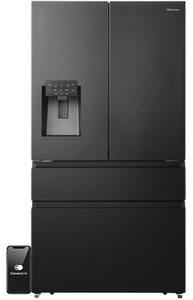 Lodówka HISENSE RF728N4SBFE MD Side by Side No Frost 178.5cm Czarna Kostkarka Wi-Fi ConnectLife My Fresh Choice
