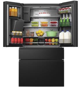 Lodówka HISENSE RF728N4SBFE MD Side by Side No Frost 178.5cm Czarna Kostkarka Wi-Fi ConnectLife My Fresh Choice
