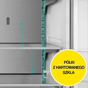 Lodówka HISENSE RF728N4SBFE MD Side by Side No Frost 178.5cm Czarna Kostkarka Wi-Fi ConnectLife My Fresh Choice