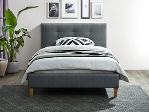 Łóżko tapicerowane TEXAS 120 x 200 cm szare