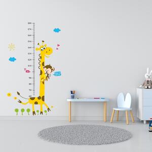 PIPPER | Naklejka na ścianę "Miarka dziecięca - Żyrafa" 100x180 cm