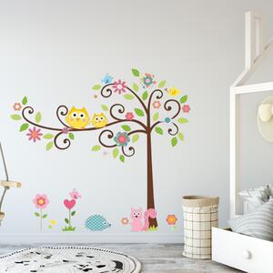 PIPPER | Samolepka na stenu "Detský strom" 125 x 100 cm