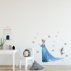 PIPPER | Naklejka na ścianę "Elsa i Olaf" 78x65 cm
