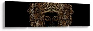 Obraz złotego Buddy (170x50 cm)