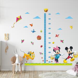PIPPER | Naklejka na ścianę "Miarka dziecięca - Mickey i Minnie 2" 170x100 cm