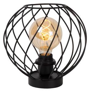 DANZA lampa stołowa fi 25cm czarna loft 1xE27