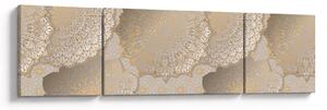Obraz - Mandale w złotych odcieniach (170x50 cm)
