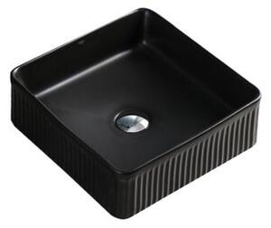 Umywalka nablatowa HYDROSAN AURA-MTB-375 Kwadratowy Czarny mat
