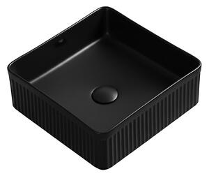 Umywalka nablatowa HYDROSAN AURA-MTB-375 Kwadratowy Czarny mat
