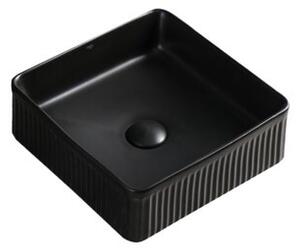 Umywalka nablatowa HYDROSAN AURA-MTB-375 Kwadratowy Czarny mat