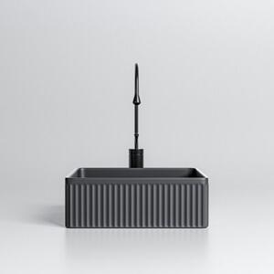 Umywalka nablatowa HYDROSAN AURA-MTB-375 Kwadratowy Czarny mat