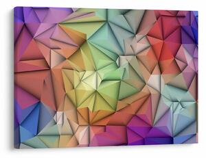 Obraz - Abstrakcja wielokątna (70x50 cm)