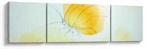 Obraz - Żółty motyl (170x50 cm)