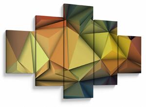 Obraz - Wielokątna abstrakcja 3D (125x70 cm)