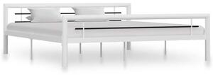 Białe metalowe łózko w stylu loftowym 120x200 cm - Hegrix