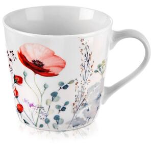 Kubek porcelanowy kwiaty MAKI 430 ml