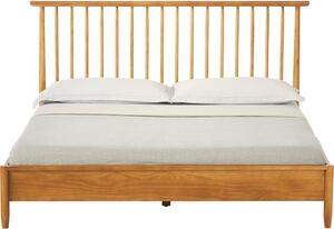 Łóżko z drewna sosnowego z zagłówkiem Windsor