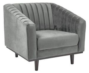 Fotel do salonu ASPREY VELVET 1 szary