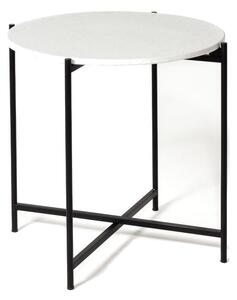 Stolik kawowy MEVEN Terrazzo 70 Czarno-biaÅy