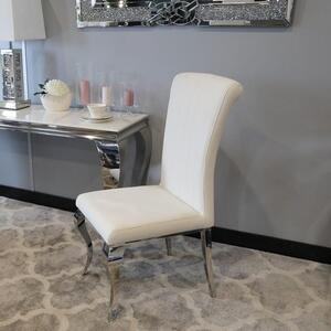 Krzesło Stanley II White - krzesło tapicerowane białe
